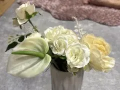 造花 アートフラワー ホワイト ウェルカムスペース