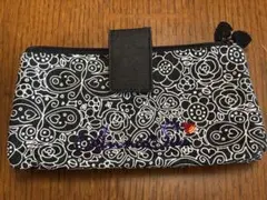 【ANNA SUI】花柄ポーチ 見開き型　中身クリア
