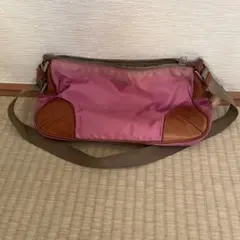 PRADA プラダ ナイロン レザー トートバッグ ピンク