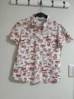 adabat ゴルフ半袖 ポロシャツ 総柄 ホワイトのサムネイル
