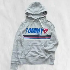 TOMMY JEANS フード付きパーカー 細身 キッズ XS きれいめ