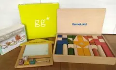 Børnelund 木製積み木　お絵かきハウス　ねじねじdiyセット　3点セット