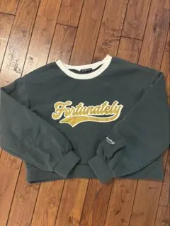 PLYMTONE クロップドスウェット ダークグレー