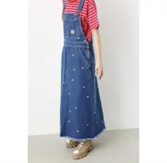 Flower embroidery サロペットスカート RODEO CROWNS