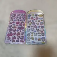 サンリオ コットンパフィーシール2点セット新品未使用キティ他