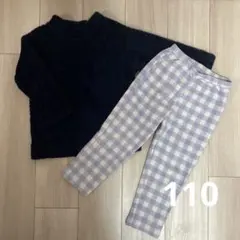ユニクロ フリースパジャマ 110cm 上下セット