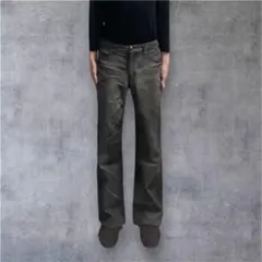 archive y2k black flare denim jeans