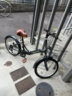 折りたたみ自転車 6速変速付き　無料配達のサムネイル