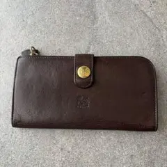 【IL BISONTE】イルビゾンテ 長財布 L字ファスナー ブラウン レザのサムネイル