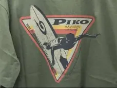 Piko サーフィン Tシャツ カーキのサムネイル