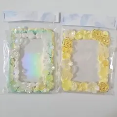 トレカケース ホイップデコ 緑 黄色