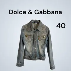 ドルチェ＆ガッバーナ デニムジャケット ジップデザイン イタリア製 40