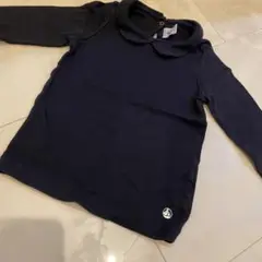 PETIT BATEAU ネイビー 長袖カットソー 104cm