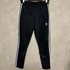 ベッケンバウアー 古着 adidas アディダス トラックパンツ ブラック