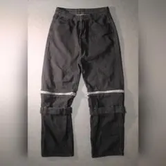 MYne デニムパンツ ボンテージ ギミック 変形 y2k ストリート テック 