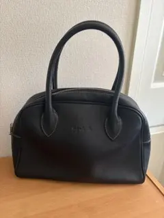 Y2K courreges トートバッグ ブラック レザー デカロゴ 2way - メルカリ