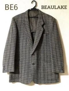 最終値下げ　BEAULAKE　美品　チェック柄ツイードジャケット￼　日本製