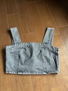 RETRO GIRL デニムビスチェ グレーのサムネイル