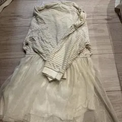 Petit Bateau チュール付きワンピース