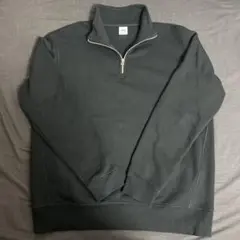 ZARA ブラック ハーフジップ スウェット