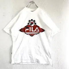 【FILA】半袖 Tシャツ ビッグロゴ ヴィンテージ ホワイト プリント Mのサムネイル