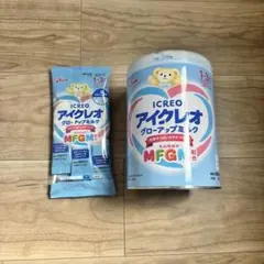 アイクレオ　グローアップミルク　820g缶とスティック５本のサムネイル