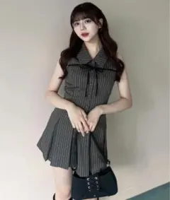 OLIVE des OLIVE YUI企画　ノースリーブシャツミニワンピース