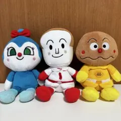 アンパンマン ぬいぐるみ 3体　コキンちゃん　しょくぱんまん　カレーパンマン