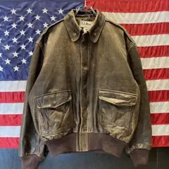 【高状態】 80s L.L.Bean A-2レザージャケット 42(L)サイズ