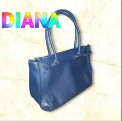 DIANA ダイアナ トートバッグ ネイビー ビジネスバッグ A4収納可