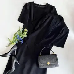 美品✨東京　イギン　大きいサイズ　ブラックフォーマル　冠婚葬祭　黒　L,XL