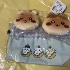 ちいかわベーカリー　ランチ巾着　パンみたいなかおポーチ　セット