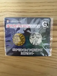 コイン柄ピンズ 2個セット 2022年 イーブイ ブラッキー&ダークライ