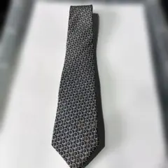 Christian Dior ビンテージネイビー シルク ネクタイ ロゴパターン