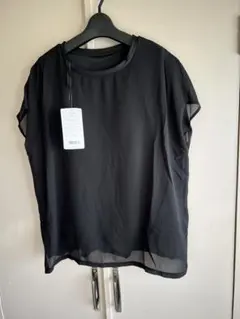 婦人黒ニ重シャツ、M、ベネトン