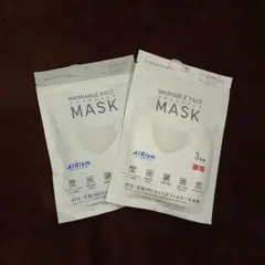 【新品】エアリズムマスク グレー 白 M