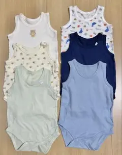 メッシュ タンクトップ ロンパース 80size 6枚セット