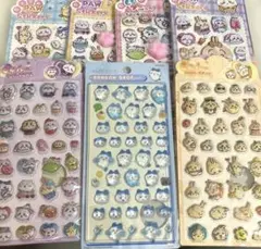新品【ちいかわ7シートセット】ぷっくり　ぷくぷくシール　もちぷにゅ　［F2］