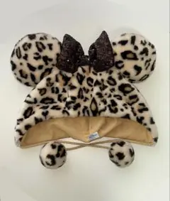 ディズニー ファンキャップ ヒョウ柄 レオパード　茶色