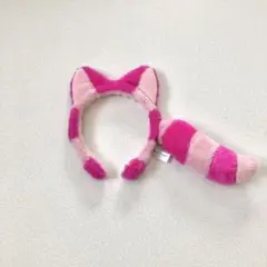 ① ディズニー 不思議の国のアリス チェシャ猫 しっぽ 尻尾 カチューシャ