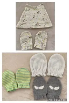 ミトン　帽子　新生児　天使