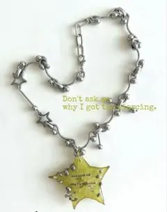 星型ペンダント ネックレス シルバー　y2k 平成　韓国