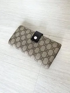 Gucci グッチ 長財布 ベージュ/ブラウン GGキャンパス