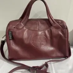 GHERARDINI ソフティ ダブルポケット トートバッグ バーガンディ