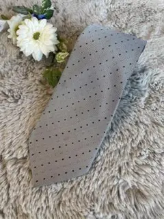 美品✨BRICK HOUSE グレー ドット柄 ネクタイ