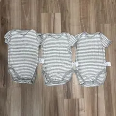 ユニクロ　ベビー用ロンパース肌着　半袖　90cm 3点セット