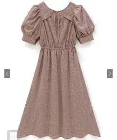 グレイル 前後2Wayドット柄ボレロ風フレアワンピース pp078 M ピンク