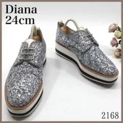 Diana スニーカー　グリッター　シルバー　厚底　2168のサムネイル