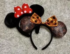 【美品】Disney ミニーマウス ハロウィンカチューシャ