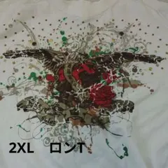 One Color One Nation　個性的な長袖Tシャツ　2XL